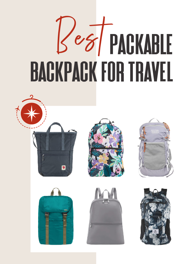 Best packable backpack top for travel